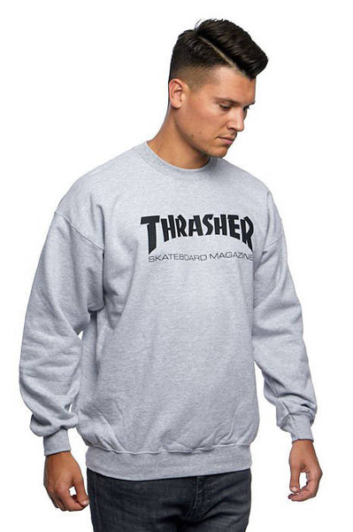 Bluza Thrasher Skate Mag Crewneck szara