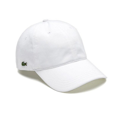 Czapka Lacoste Men's Contrast Strap Cotton Cap biała