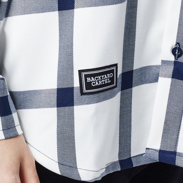 Koszula Backyard Cartel Check Shirt white SS2017