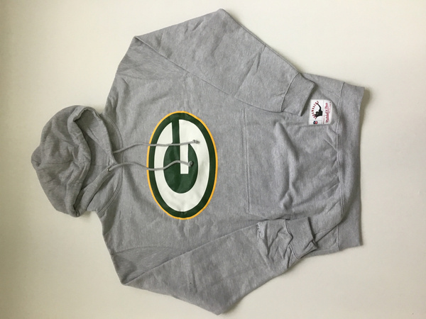 Bluza Mitchell & Ness Green Bay Packers NFL Team Logo Hoody szara