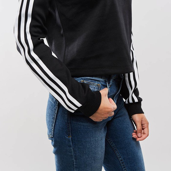 Bluza damska Adidas Originals 3 Stripes Hoodie black