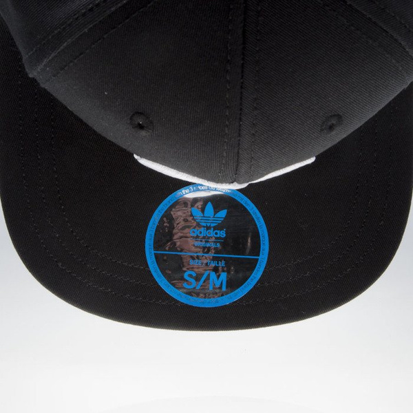 Czapka snapback Adidas Originals Ac Cap Tre Flat black / white (S95077)