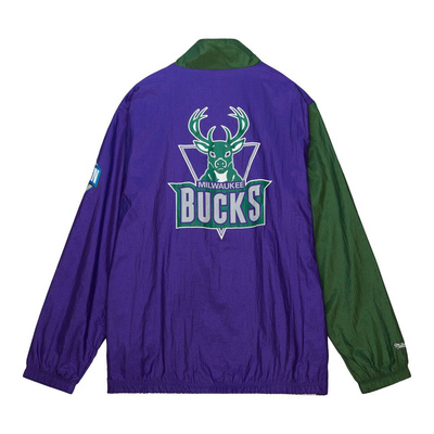 Mitchell & Ness Milwaukee Bucks Arched Retro Lined Windbreaker multi/white