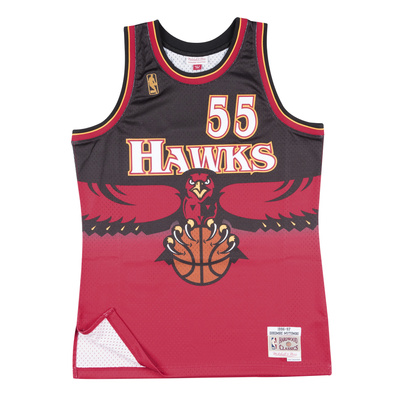 Koszulka Mitchell & Ness Atlanta Hawks #55 Dikembe Mutombo czerwona Swingman Jersey