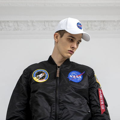 Alpha Industries NASA Cap white