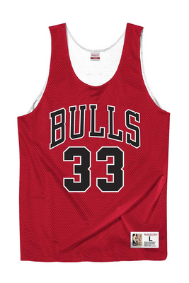 Koszulka Mitchell & Ness Chicago Bulls #33 Scottie Pippen Reversable Player Tank czerwona