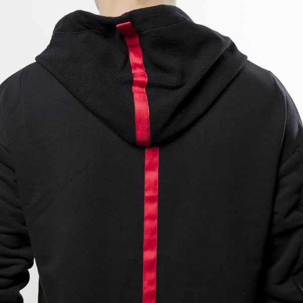Urban Flavours bluza Stripe Red Hoodie black / red