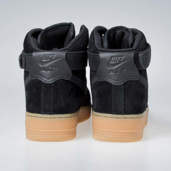 Sneakers buty Nike Air Force 1 High '07 LV8 Suede black / black-gum med brown (AA1118-001)