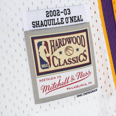 Mitchell & Ness Los Angeles Lakers 34 Shaquille O'Neal Alternate Jersey white