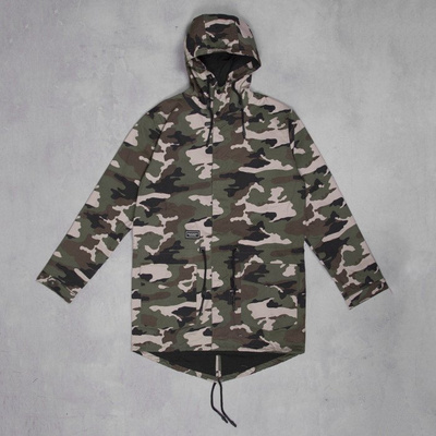 Backyard Cartel kurtka NOT ONE Long Parka woodland camo