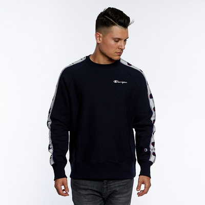 Bluza Champion Script Logo Sleeves Reverse Weave Sweatshirt navy