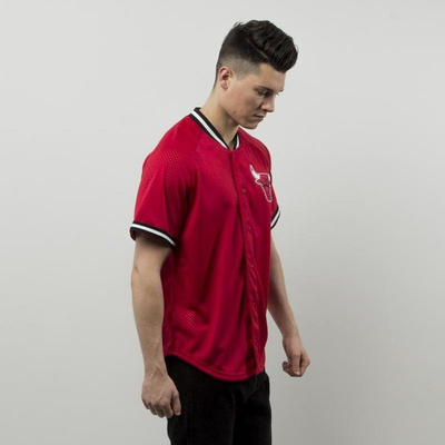 Koszulka Mitchell & Ness jersey Chicago Bulls red Seasoned Pro Mesh Button Front