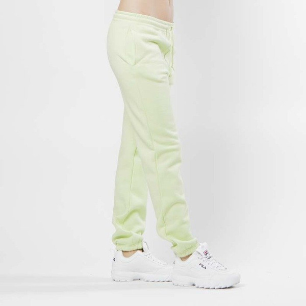 Damskie spodnie dresowe Stussy Basic Logo Sweatpant pale green WMNS