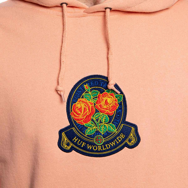 Bluza HUF Tenderloin Rose Crest Hoodie różowa