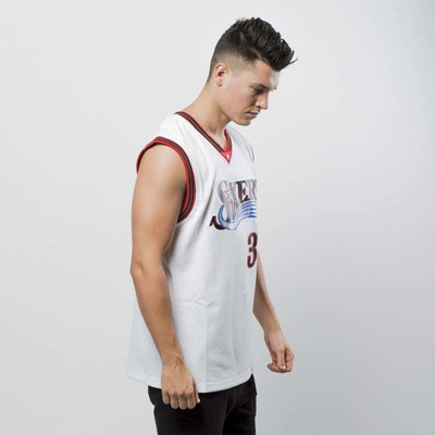 Mitchell & Ness Philadelphia 76ers #3 Allen Iverson white Swingman Jersey 