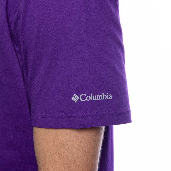 Koszulka Columbia CSC Basic Print Logo T-shirt fioletowa