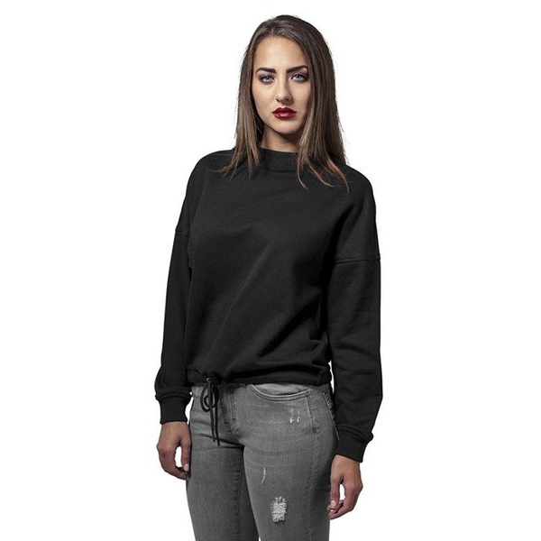 Urban Classics bluza Ladies Ladies Oversized Crew WMNS black