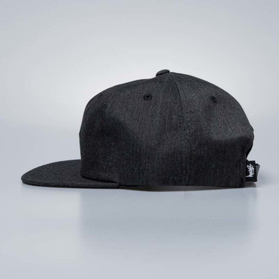 Stussy Melange Denim Strapback Cap black