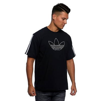 T-shirt Adidas Originals Outline Trefoil Tee black