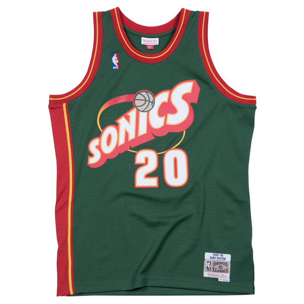 Koszulka Mitchell & Ness Seattle SuperSonics #20 Gary Payton green Swingman Jersey