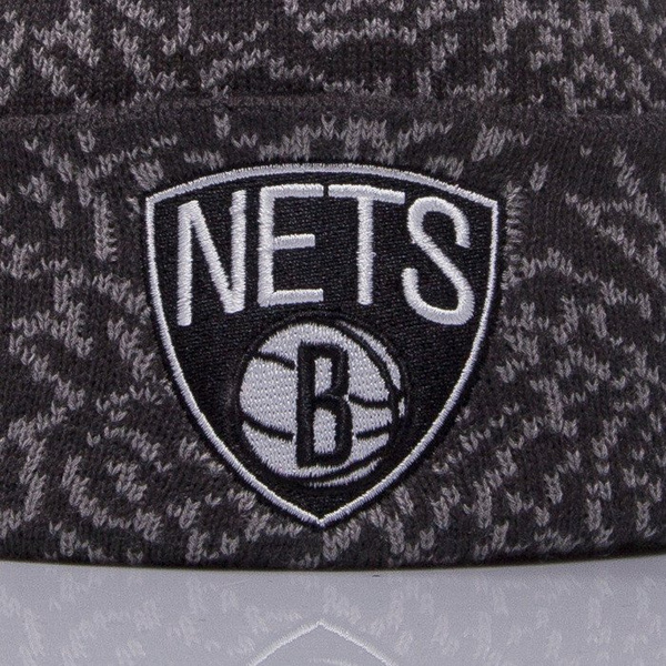 Mitchell & Ness czapka Brooklyn Nets grey Cracked Pattern KL79Z