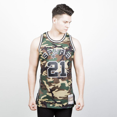 Koszulka Mitchell & Ness San Antonio Spurs #21 Tim Duncan camo Swingman Jersey 