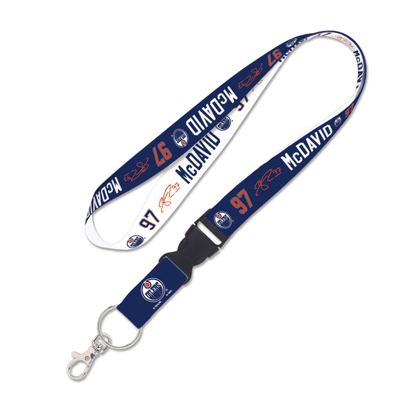 Smycz WinCraft NHL Lanyard w/detachable buckle 1" Connor McDavid Edmonton Oilers