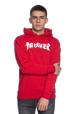 Sweatshirt Thrasher Godzilla Hood red