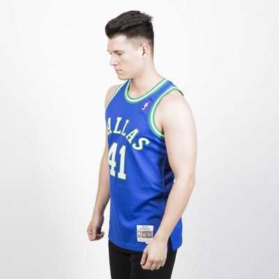 Koszulka Mitchell & Ness Dallas Mavericks #41 Dirk Nowitzki blue / green Swingman Jersey