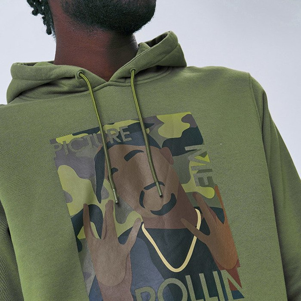 Bluza Cayler & Sons White Label 2Pac Rollin Hoody olive / mc