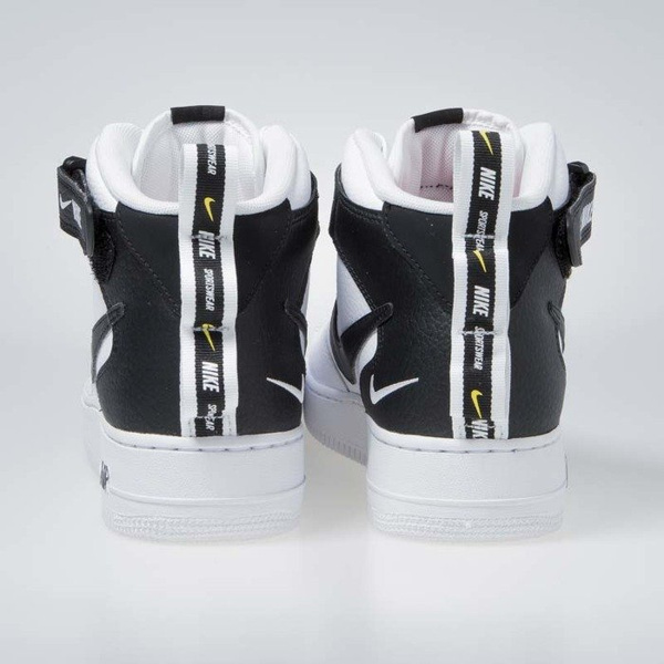 Sneakers buty Nike Air Force 1 Mid '07 LV8 white / black-tour yellow (804609-103)