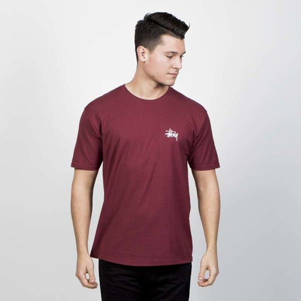 Stussy koszulka Basic Stussy Tee wine
