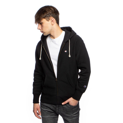 Bluza Champion Zip-Up Script Logo Reverse Weave Hoodie czarna