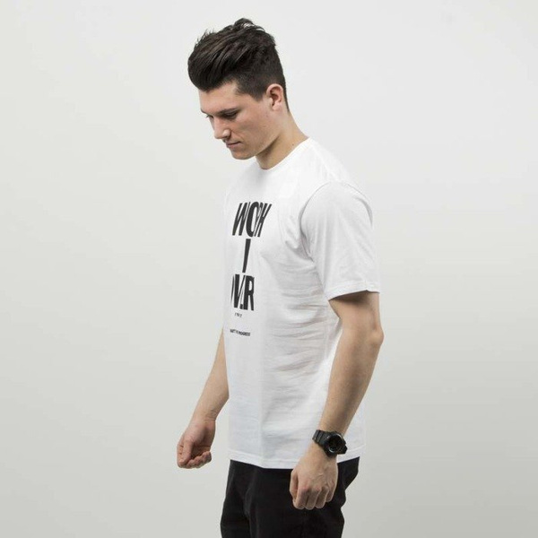 Koszulka Carhartt WIP Work Is Over white / black