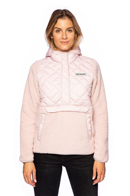 Bluza damska Columbia Sweet View Fleece Hooded Pullover różowa