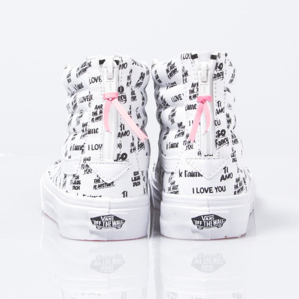 Vans SK8-Hi Slim Zip (Baron Von Fancy) white black (VN000XH819Y