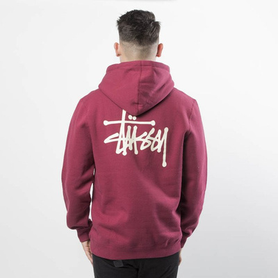  Bluza Stussy Basic Stussy Hood wine