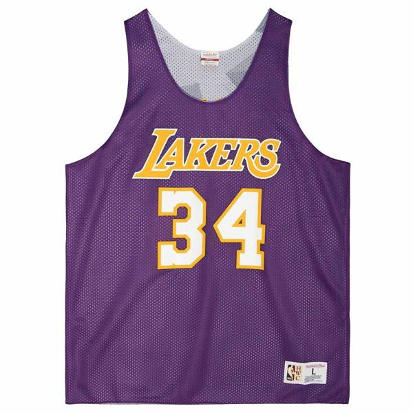 Koszulka Mitchell & Ness Los Angeles Lakers Reversible Mesh Tank fioletowa