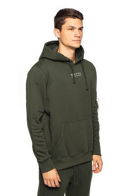 Sweatshirt Alpha Industries Organics EMB Hoody organic mud