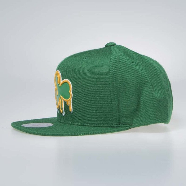 Czapka Mitchell & Ness Boston Celtics Snapback Cap green Dripped