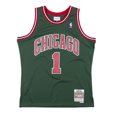 Mitchell & Ness Chicago Bulls #1 Derrick Rose green Swingman Jersey
