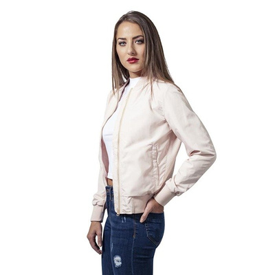 Urban Classics Ladies Light Bomber Jacket WMNS light pink