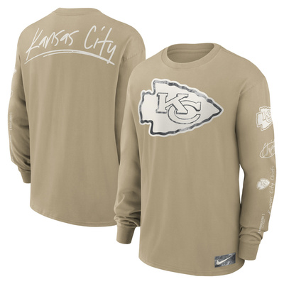 Nike NFL Kansas City Chiefs Nike Long Sleeve Max 90 T-Shirt tan