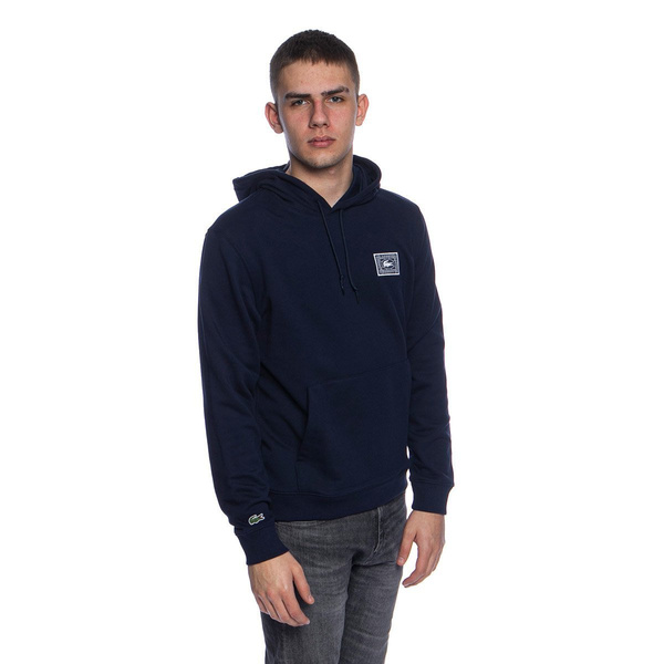 Bluza Lacoste Men's Cotton Fleece Hooded Sweatshirt granatowa