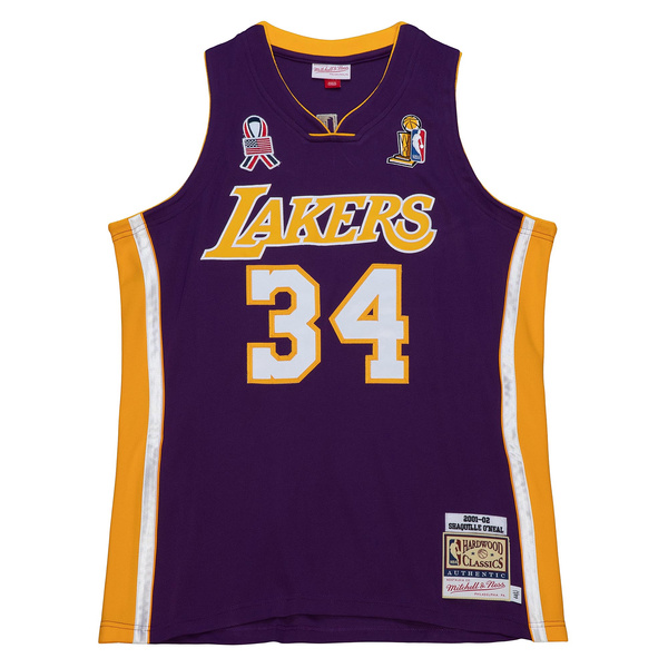 Koszulka Mitchell & Ness Los Angeles Lakers #34 Shaquille O'Neal Finals Jersey fioletowa