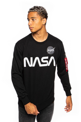 Alpha Industries Sweatshirt NASA Reflective Sweater black