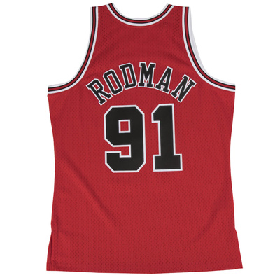 Koszulka Mitchell & Ness Chicago Bulls #91 Dennis Rodman red Swingman Jersey