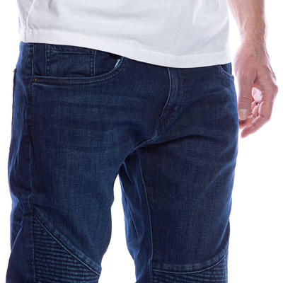 Urban Classics Slim Fit Biker Jeans dark blue