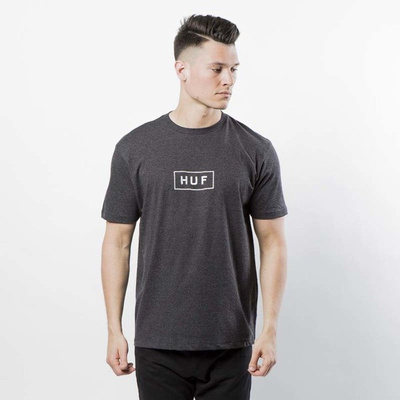 Huf t-shirt Bar Logo Embroidered Tee black