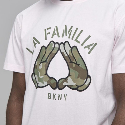 Cayler & Sons koszulka White Label La Fam Tee pale pink / camo